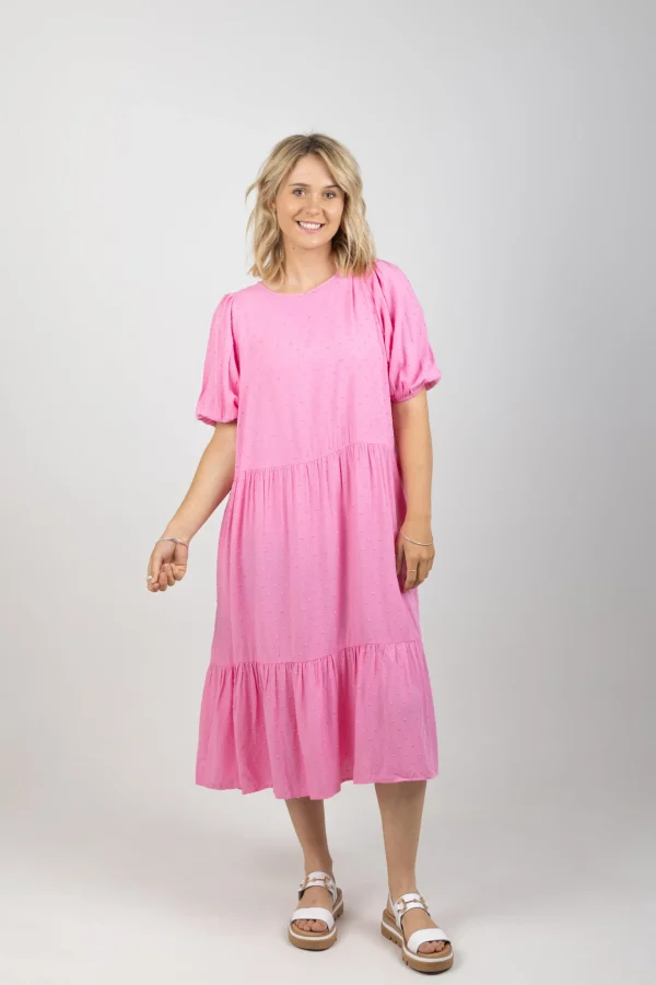 Dresses-HAVEN ZANZIBAR TIERED MAXI PEONY