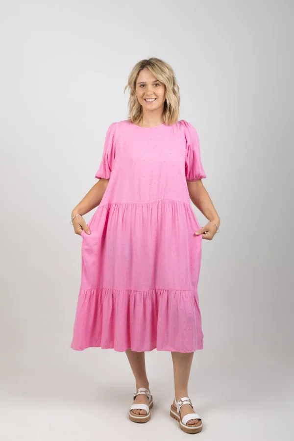 Dresses-HAVEN ZANZIBAR TIERED MAXI PEONY