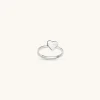 925 Sterling Silver | Jewellery-BLANK SPACE. HEART STACKER RING
