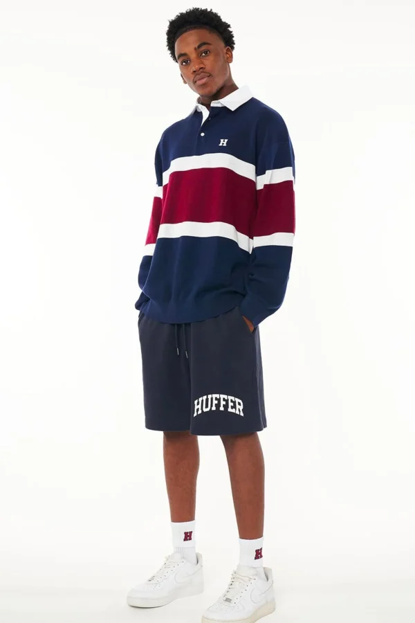 Sweaters & Knitwear-HUFFER 3 BALLER GRAND RUGBY - NAVY