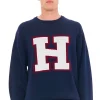 Sweaters & Knitwear-HUFFER 3 BALLER TRUE KNIT CREW NAVY