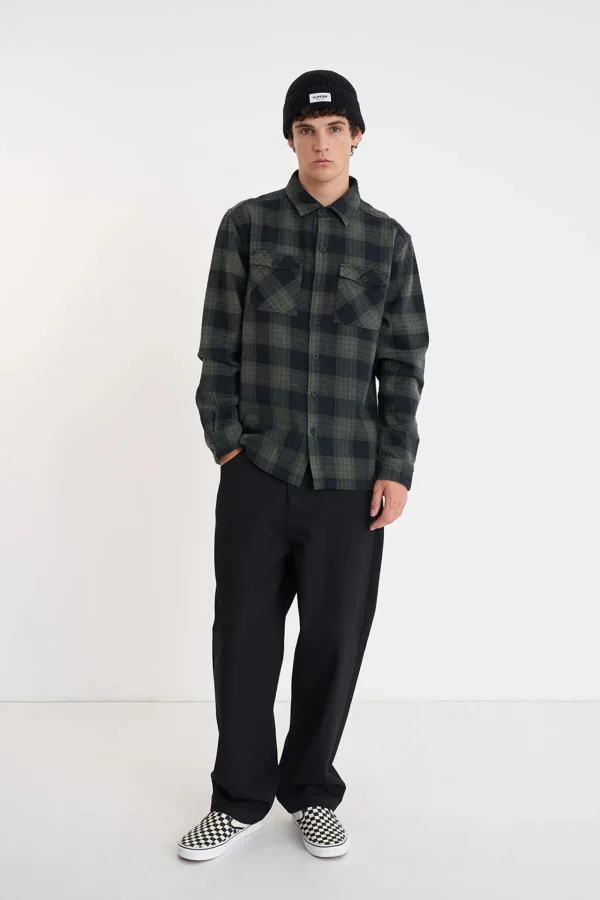 Shirts-HUFFER 9 TO 5 CHECK SHACKET CYPRESS