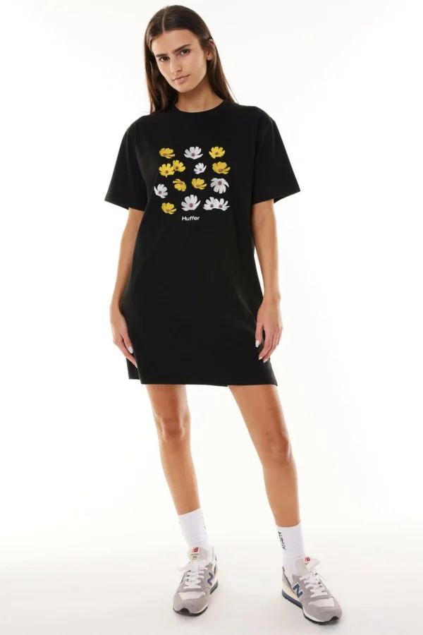 Dresses-HUFFER BELLA TEE DRESS DAZY