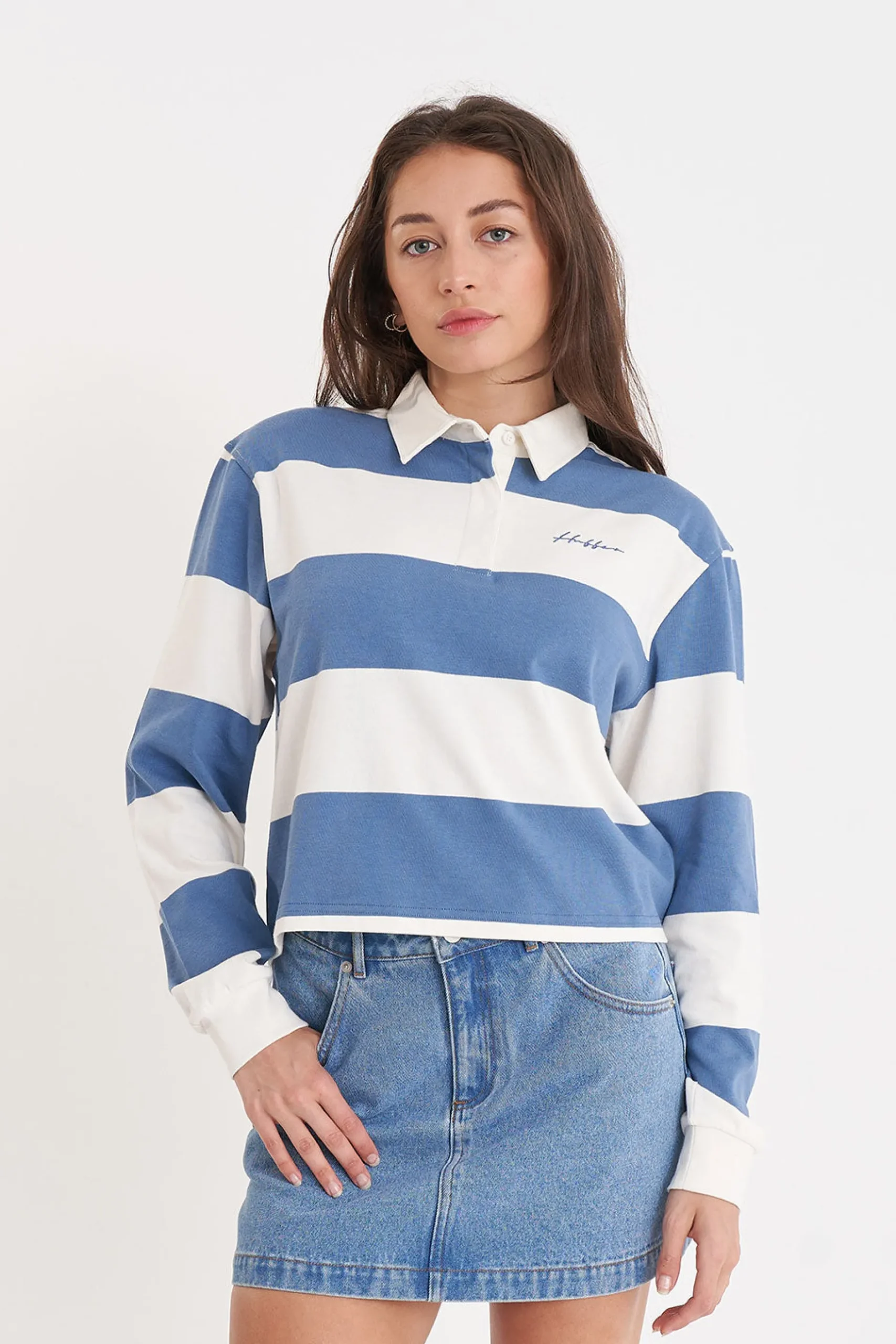 huffer_benson_ls_billy_ru_0.webp Tees & Tanks-HUFFER BENSON LS BILLY RUGBY CHALK DENIM