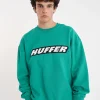 Sweaters & Knitwear-HUFFER BLOCK CREW 350 SLANTED CLOVER