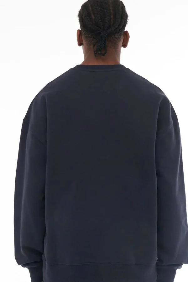 Sweaters & Knitwear-HUFFER BLOCK CREW 350/DEUCE - NAVY
