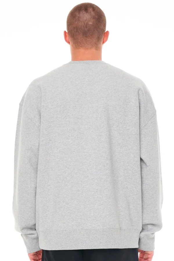 Sweaters & Knitwear-HUFFER BLOCK CREW 450/ROYAL GREY MARLE
