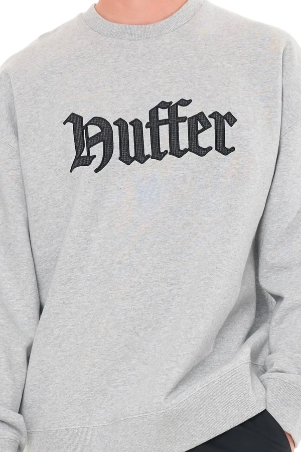 Sweaters & Knitwear-HUFFER BLOCK CREW 450/ROYAL GREY MARLE