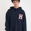 Sweaters & Knitwear-HUFFER BLOCK HOOD 350 REPLAY MIDNIGHT