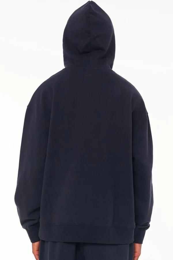 Sweaters & Knitwear-HUFFER BLOCK HOOD 350/ENCORE - NAVY