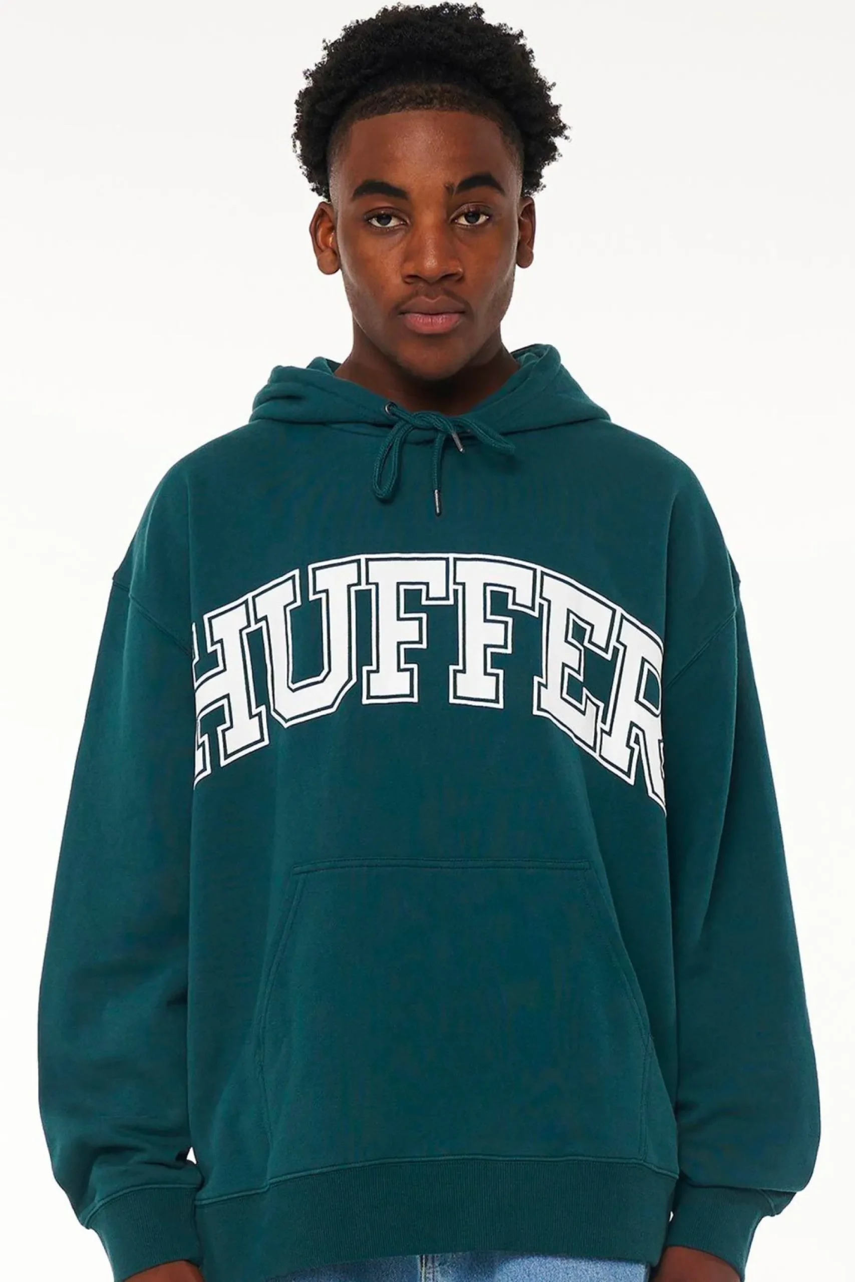 huffer_block_hood_outline_0.webp Sweaters & Knitwear-HUFFER BLOCK HOOD 350/OUTLINED - EMERALD