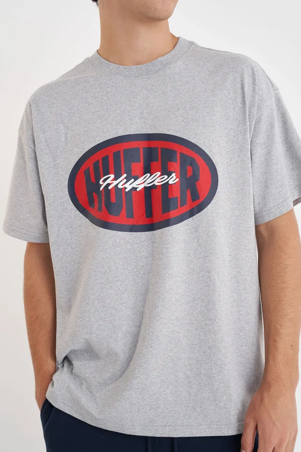 Tees & Tanks-HUFFER BLOCK TEE 220 FINALS GREY MARLE