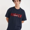 Tees & Tanks-HUFFER BLOCK TEE 220 TIEBREAKER MIDNIGHT