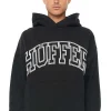 Sweaters & Knitwear-HUFFER BOX HOOD 450 LINED OUT WASHED BLACK