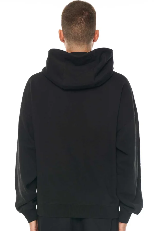 Sweaters & Knitwear-HUFFER BOX HOOD 450 LINED OUT WASHED BLACK
