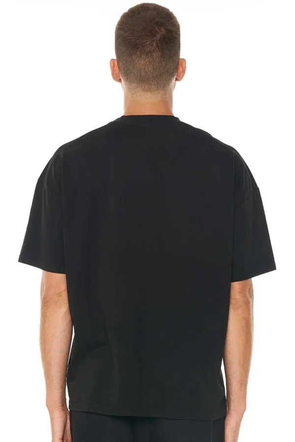 Tees & Tanks-HUFFER BOX TEE 220 LINED OUT WASHED BLACK