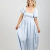 Dresses-HUFFER CELINE LOVER MIDI DRESS BLUE/WHITE