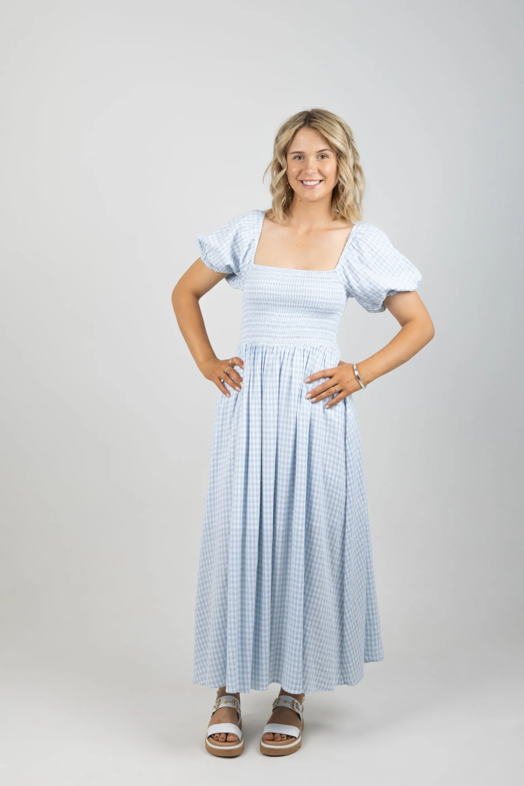 huffer_celine_lover_midi__2.webp Dresses-HUFFER CELINE LOVER MIDI DRESS BLUE/WHITE