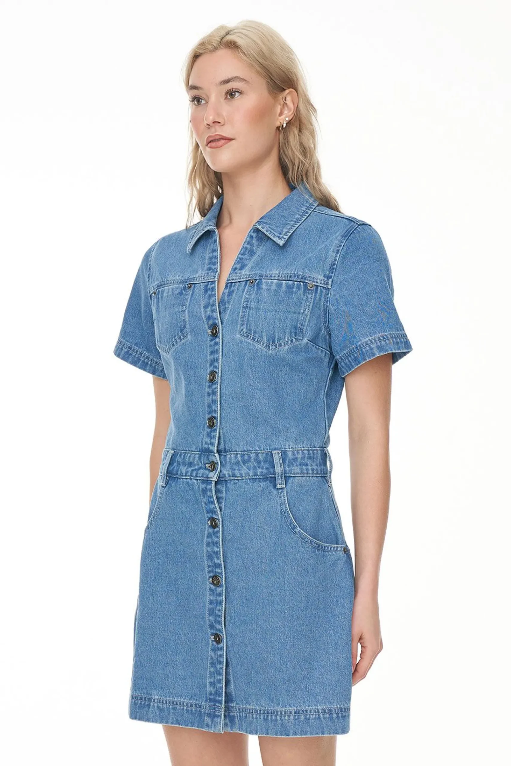 huffer_denim_rider_mini_d_2.webp Dresses-HUFFER DENIM RIDER MINI DRESS BLUE WASH