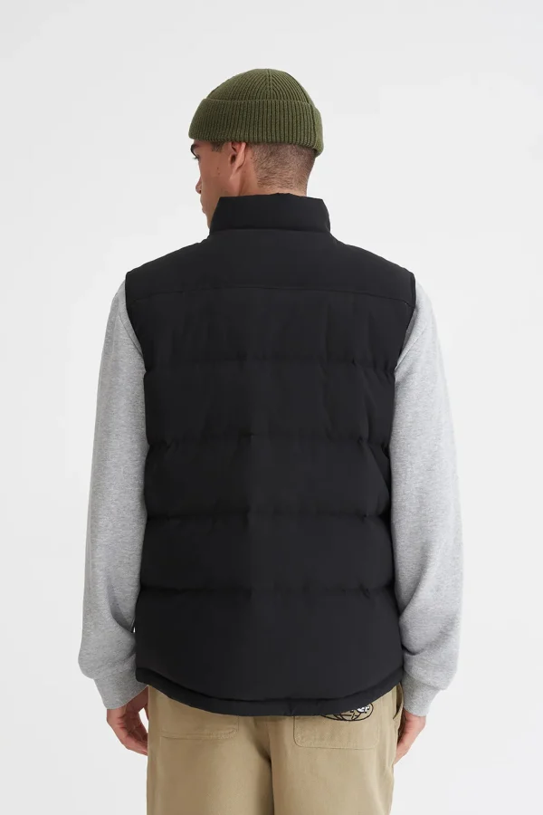 Coats & Jackets-HUFFER DOWN MENS CLASSIC DOWN VEST BLACK