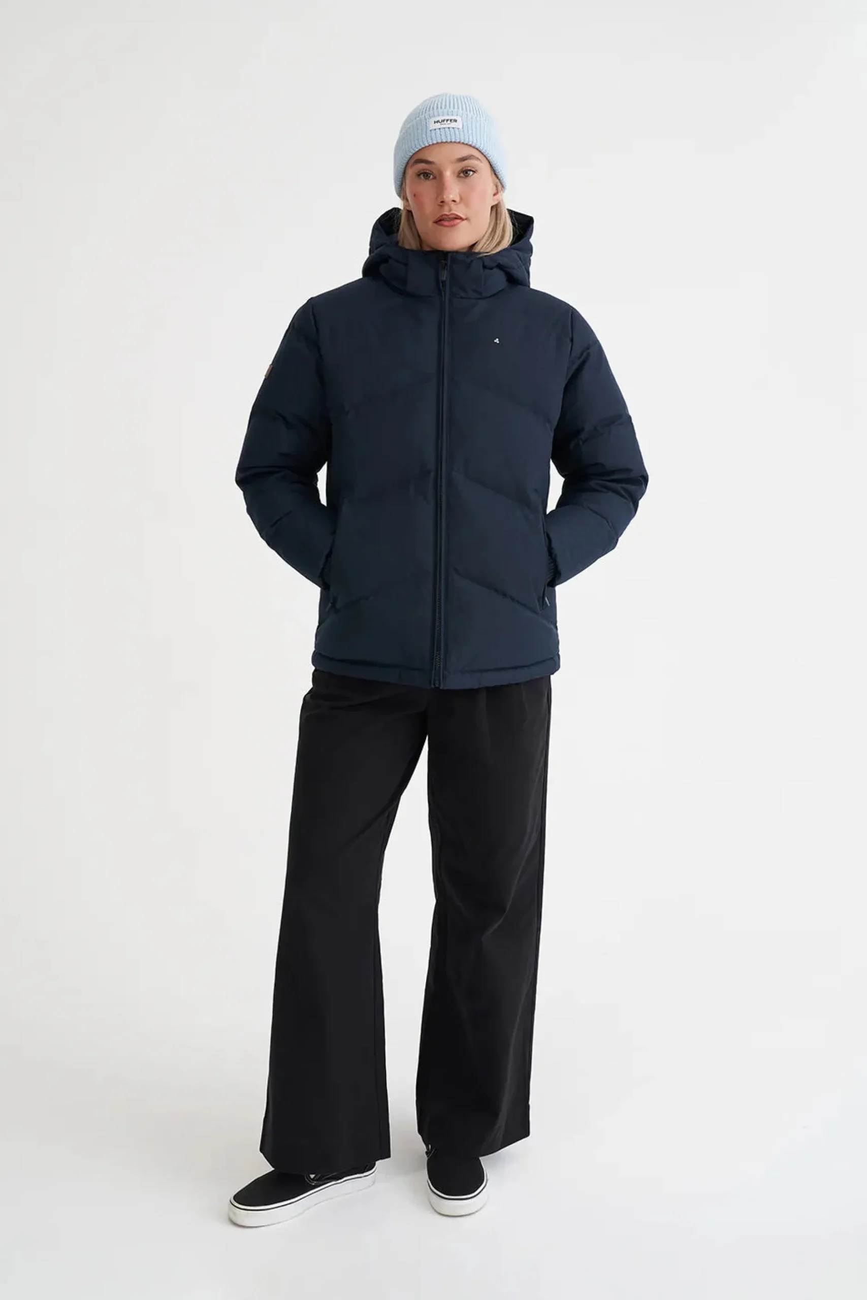 huffer_down_wmns_classic__4-2.webp Coats & Jackets-HUFFER DOWN WMNS CLASSIC DOWN JKT HRGBONE NAVY