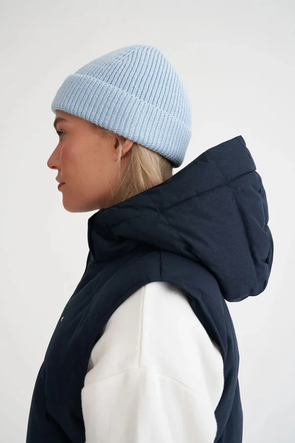 Coats & Jackets-HUFFER DOWN WMNS CLASSIC DOWN VEST HRGBONE NAVY