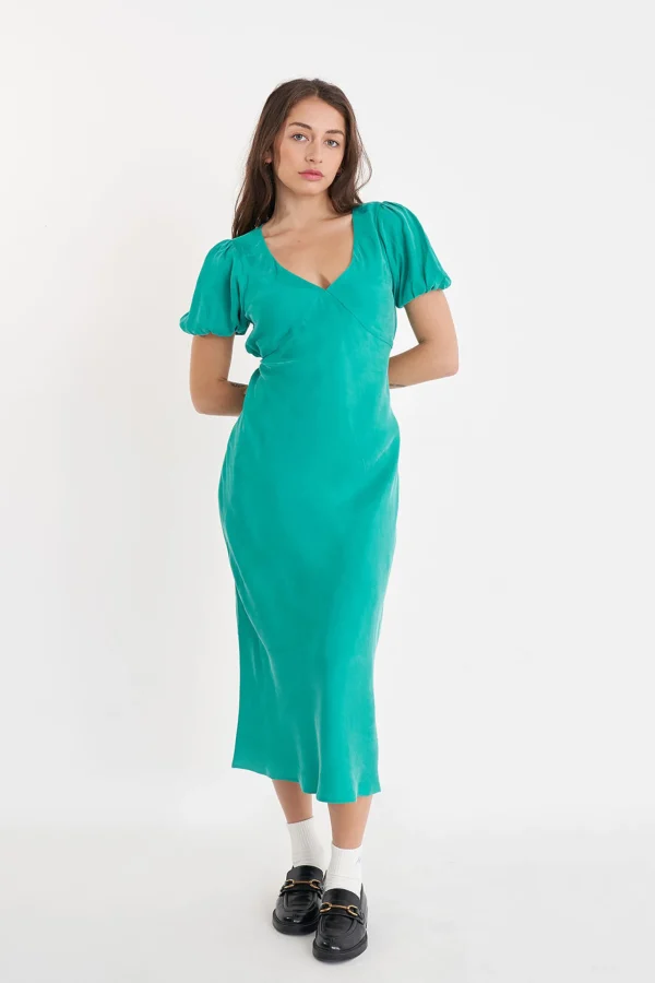 Dresses-HUFFER GABI MIDI DRESS CLOVER