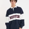 Sweaters & Knitwear-HUFFER GRAND RUGBY CREW MIDNIGHT