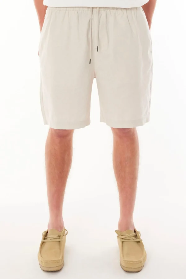 Shorts-HUFFER LIN-IN RELAX SHORT - NATURAL