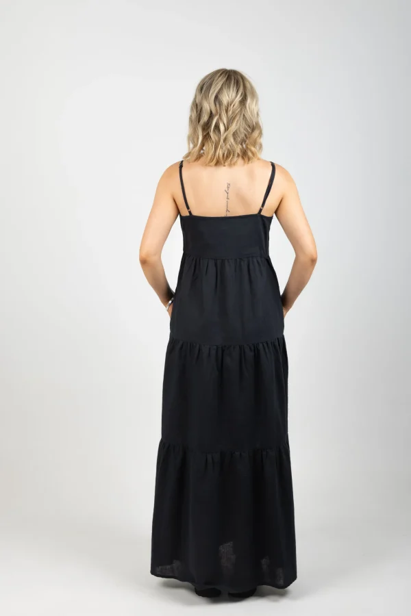 Dresses-HUFFER LIN-IN RESORT DRESS BLACK