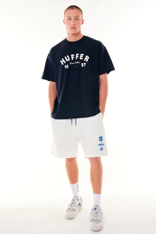 Tees & Tanks-HUFFER MENS BOX FREE TEE/3B - MIDNIGHT