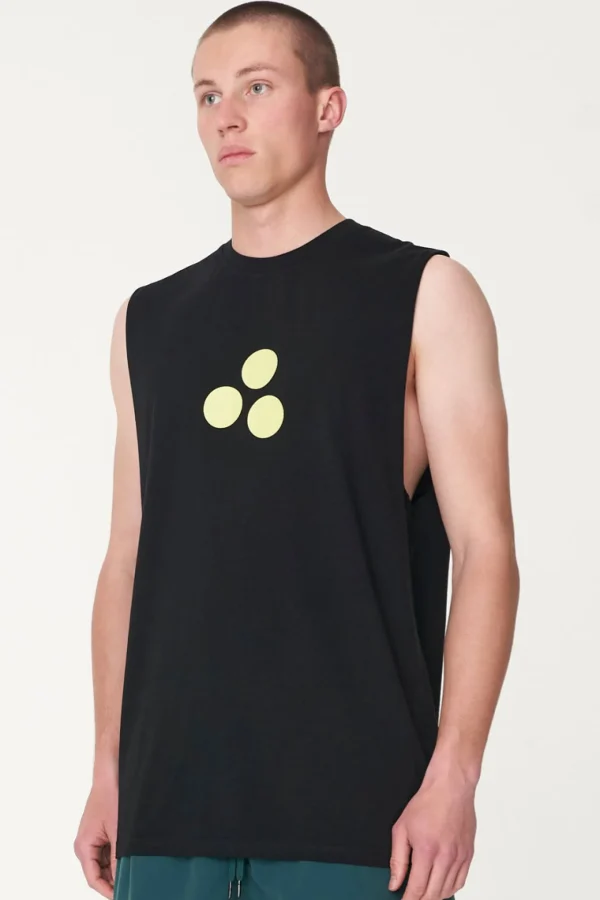 Tees & Tanks-HUFFER MENS HFR TANK/OG 3 BALL - BLACK