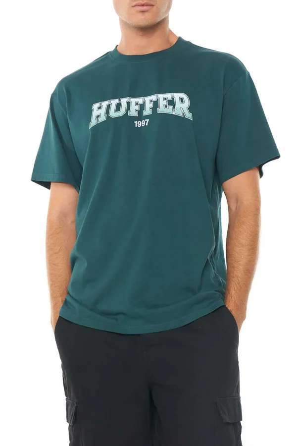 Tees & Tanks-HUFFER MENS SUP TEE GRADED EMERALD