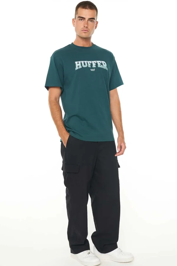 Tees & Tanks-HUFFER MENS SUP TEE GRADED EMERALD