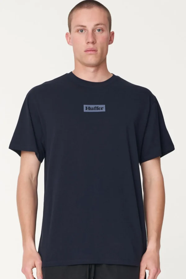 Tees & Tanks-HUFFER MENS SUP TEE/FOCUS - NAVY