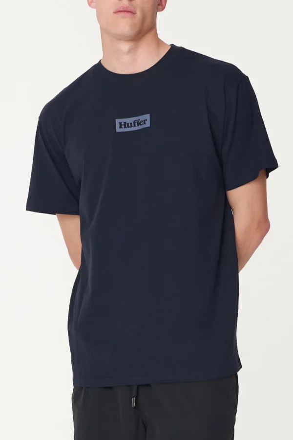 Tees & Tanks-HUFFER MENS SUP TEE/FOCUS - NAVY