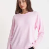 Sweaters & Knitwear-HUFFER NEVE CREW PALE ROSE