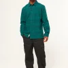 Shirts-HUFFER OG CHECK EMERALD SHIRT - EMERALD/NAVY