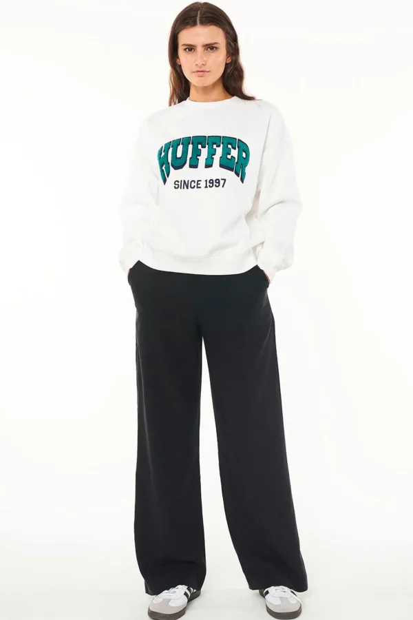 Sweaters & Knitwear-HUFFER RELAX CREW 350/CHAMP - ICE