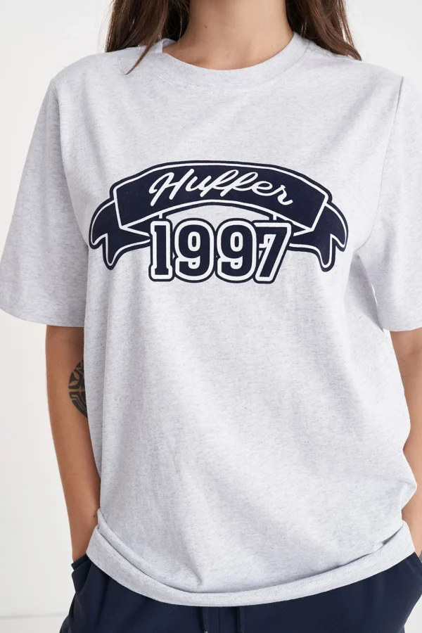 Tees & Tanks-HUFFER RELAX TEE 220 CLASS ACT SILVER MARLE
