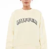 Sweaters & Knitwear-HUFFER SLOUCH CREW 350/DEUCE - VANILLA