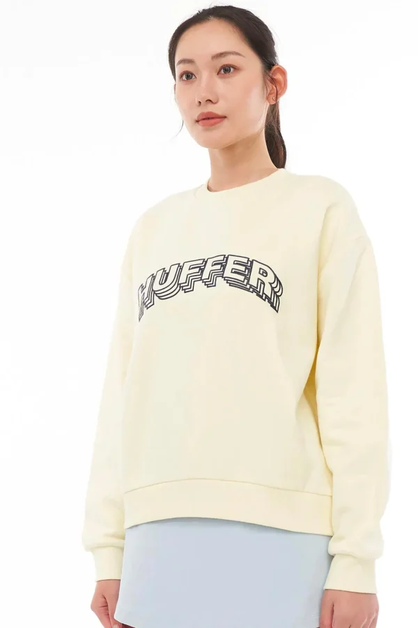 Sweaters & Knitwear-HUFFER SLOUCH CREW 350/DEUCE - VANILLA