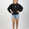 Sweaters & Knitwear-HUFFER SLOUCH CREW WHITE ROSE BLACK