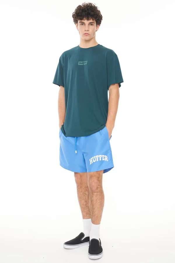 Shorts-HUFFER STAPLE TRUNK ZOOM / SHORE BLUE