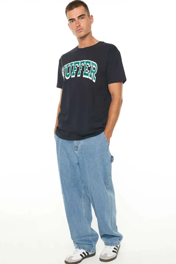 Tees & Tanks-HUFFER SUP TEE ZONE NAVY