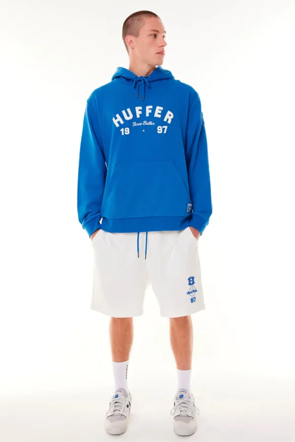 Sweaters & Knitwear-HUFFER TRUE HOOD 350/3B - ACRID BLUE