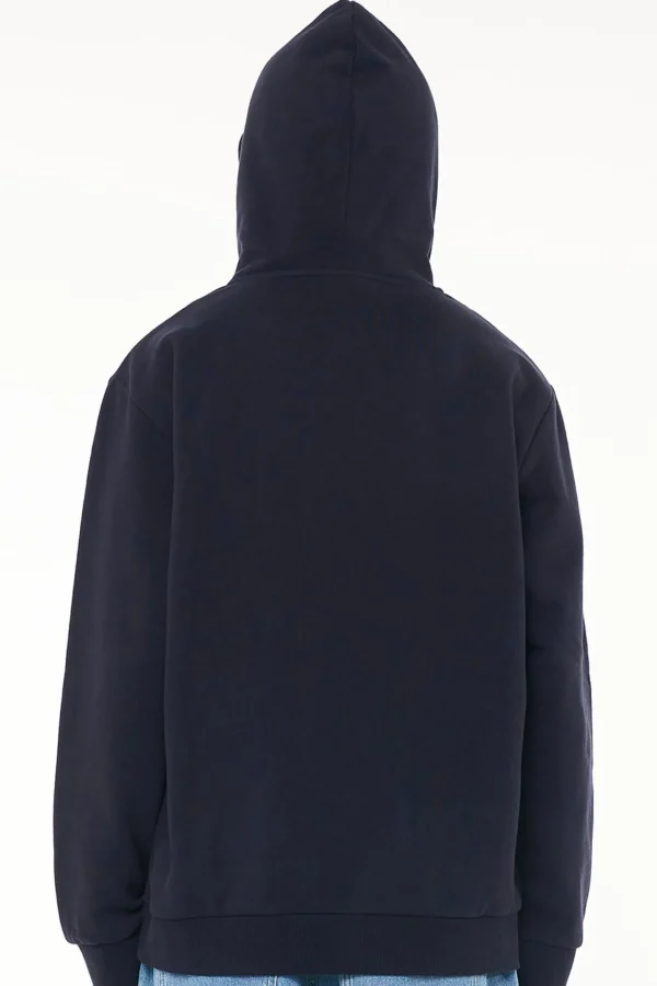 Sweaters & Knitwear-HUFFER TRUE HOOD 350/GLOBE - NAVY