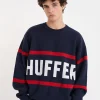 Sweaters & Knitwear-HUFFER TRUE KNIT CREW BREAKER MIDNIGHT