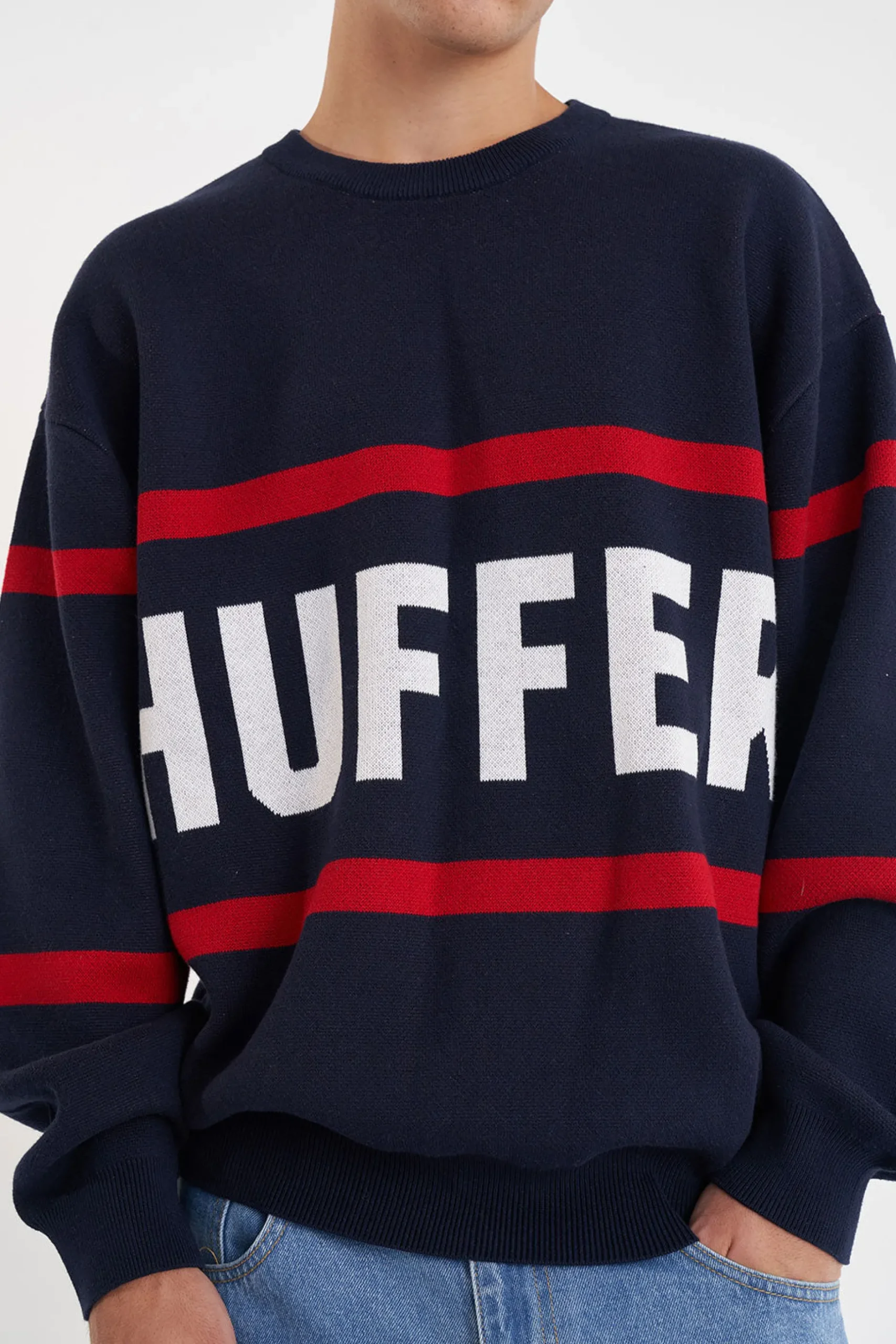 huffer_true_knit_crew_bre_2.webp Sweaters & Knitwear-HUFFER TRUE KNIT CREW BREAKER MIDNIGHT