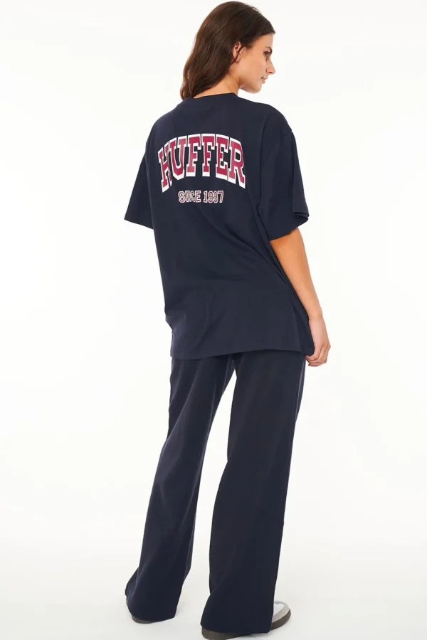 Tees & Tanks-HUFFER WMNS SLOUCH TEE/CHAMP - NAVY